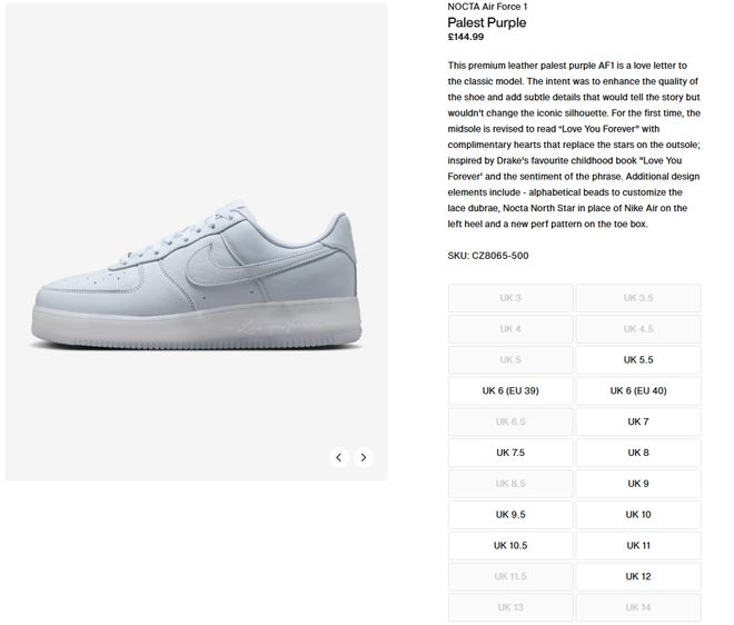 Drake x 耐克AF1」新联名大铺货了bsport体育入口中国Snkrs上架！「(图2)